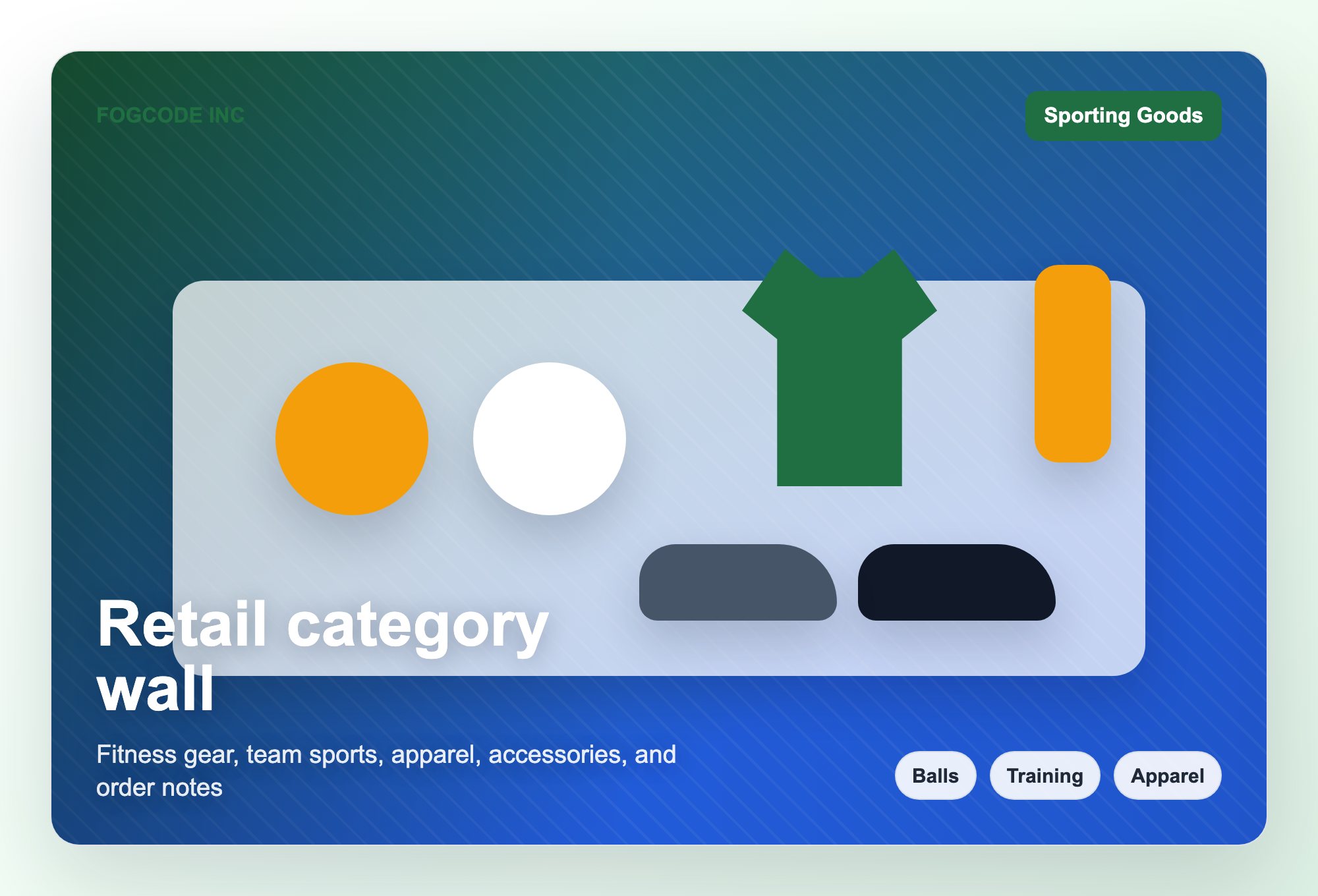 Sporting Goods business visual for FOGCODE INC